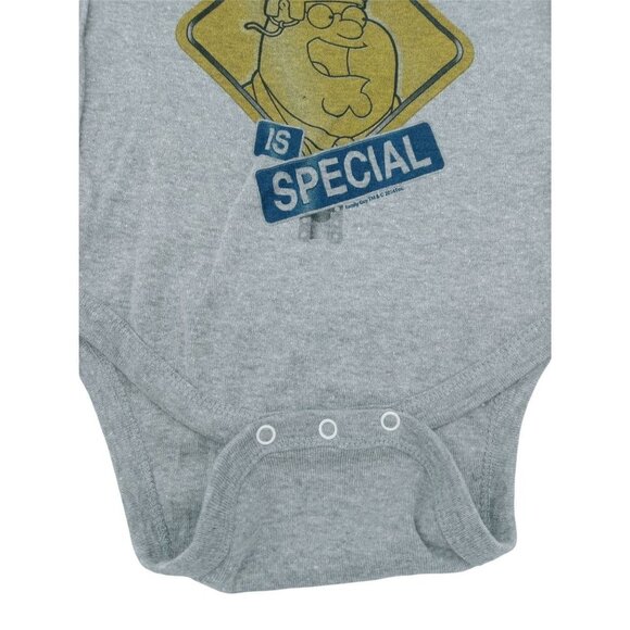 Rabbit Skins My Dad Is Special Baby One Piece Bodysuit Gray Size 12 Months - Picture 2 of 6